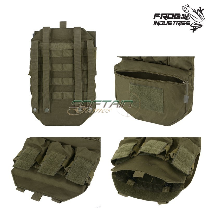 ASSAULT Rear Panel Molle OLIVE DRAB Frog Industries® (fi-51613103-od)