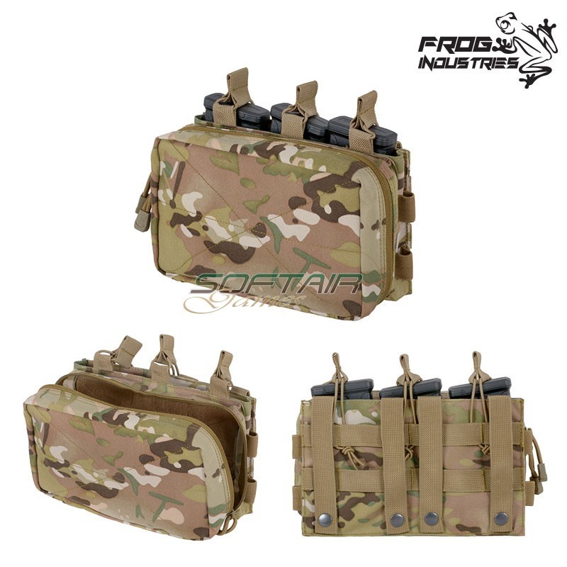 Tasca tripla 5.56 Utility Pouch MULTICAM Frog Industries® (fi-51613213-mc)