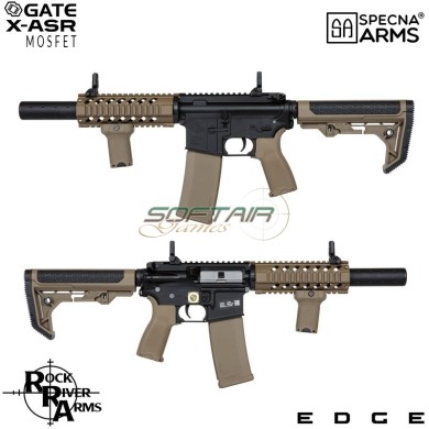 Fucile Elettrico SA-E11 Edge™ RRA M4 Silenced Carbine Replica TWO TONE Specna Arms® (spe-01-033919)