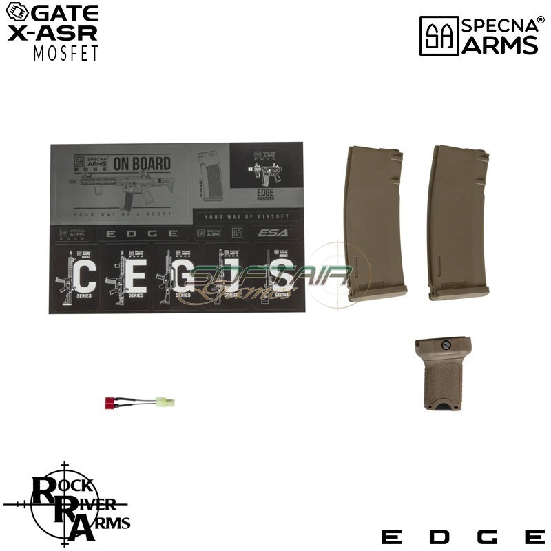 Fucile Elettrico SA-E11 Edge™ RRA M4 Silenced Carbine Replica TWO TONE Specna Arms® (spe-01-033919)