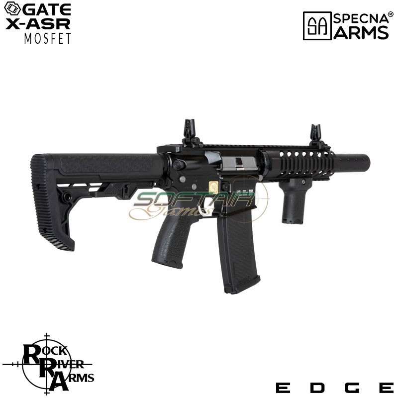 Electric Rifle SA-E11 Edge™ RRA M4 Silenced Carbine Replica BLACK Specna Arms® (spe-01-033918)