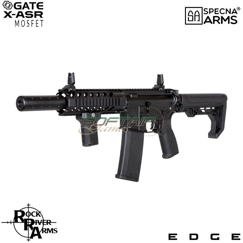 Electric Rifle SA-E11 Edge™ RRA M4 Silenced Carbine Replica BLACK Specna Arms® (spe-01-033918)
