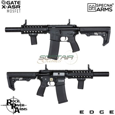 Electric Rifle SA-E11 Edge™ RRA M4 Silenced Carbine Replica BLACK Specna Arms® (spe-01-033918)