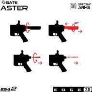 Electric rifle SA-E12-LH M4 carbine EDGE 2.0™ BLACK Specna Arms® (spe-01-033922)