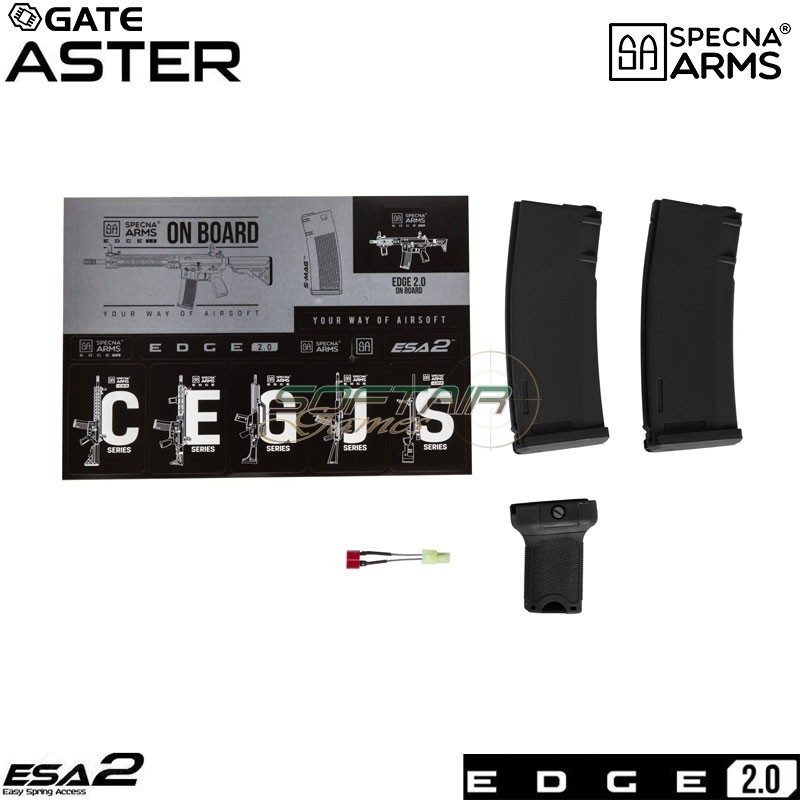 Electric rifle SA-E12-LH M4 carbine EDGE 2.0™ CHAOS GREY Specna Arms® (spe-01-033924)