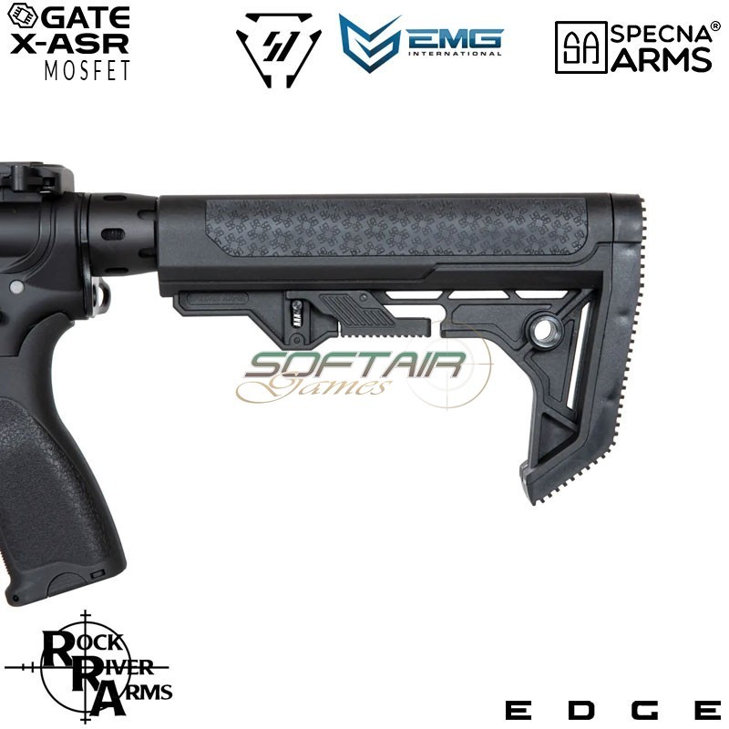 Electric Rifle SA-E17-L Edge™ RRA + M4 Strike IND. Carbine Replica BLACK Specna Arms® (spe-01-033932)