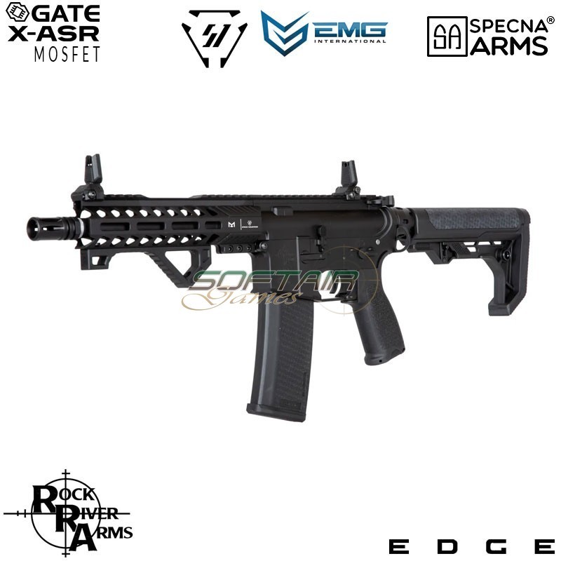 Fucile Elettrico SA-E17-L Edge™ RRA + M4 Strike IND. Carbine Replica BLACK Specna Arms® (spe-01-033932)