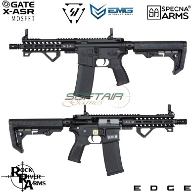 Electric Rifle SA-E17-L Edge™ RRA + M4 Strike IND. Carbine Replica BLACK Specna Arms® (spe-01-033932)
