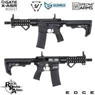Fucile Elettrico SA-E17-L Edge™ RRA + M4 Strike IND. Carbine Replica BLACK Specna Arms® (spe-01-033932)