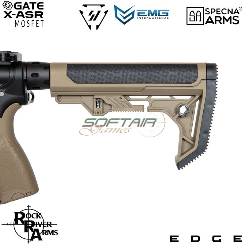 Electric Rifle SA-E17-L Edge™ RRA + M4 Strike IND. Carbine Replica HALF TAN Specna Arms® (spe-01-033933)