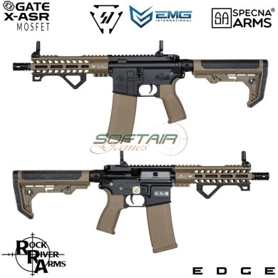 Electric Rifle SA-E17-L Edge™ RRA + M4 Strike IND. Carbine Replica HALF TAN Specna Arms® (spe-01-033933)