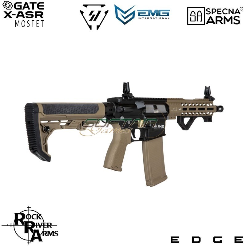 Electric Rifle SA-E17-L Edge™ RRA + M4 Strike IND. Carbine Replica HALF TAN Specna Arms® (spe-01-033933)