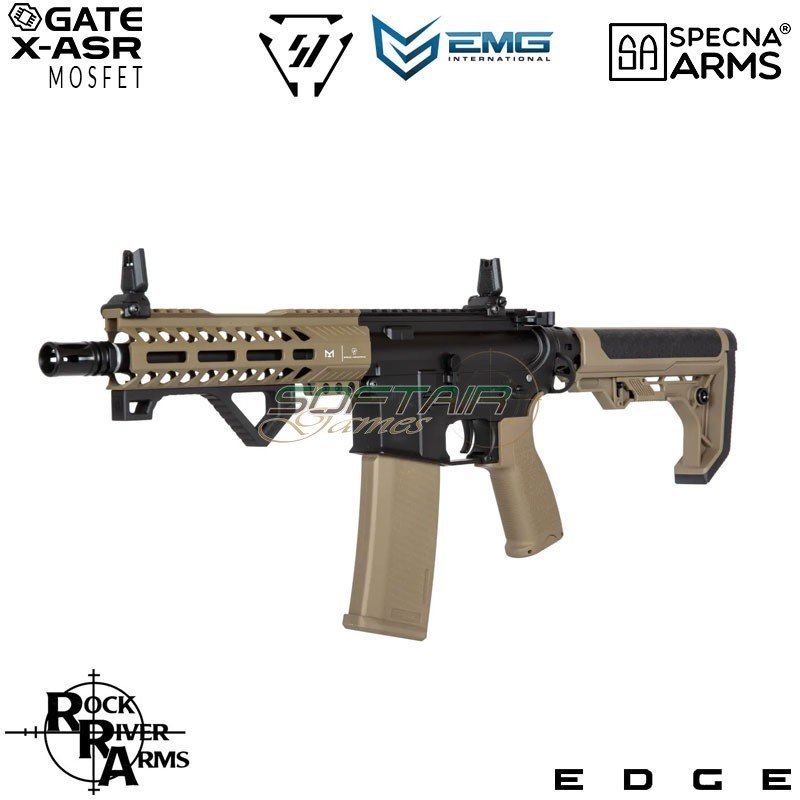 Fucile Elettrico SA-E17-L Edge™ RRA + M4 Strike IND. Carbine Replica HALF TAN Specna Arms® (spe-01-033933)