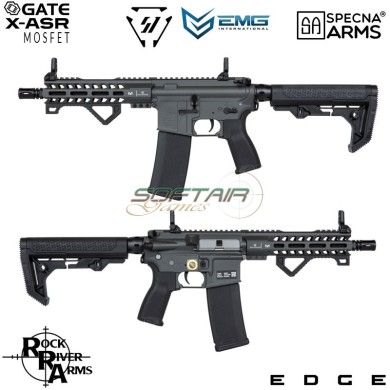 Fucile Elettrico SA-E17-L Edge™ RRA + M4 Strike IND. Carbine Replica CHAOS GREY Specna Arms® (spe-01-033934)