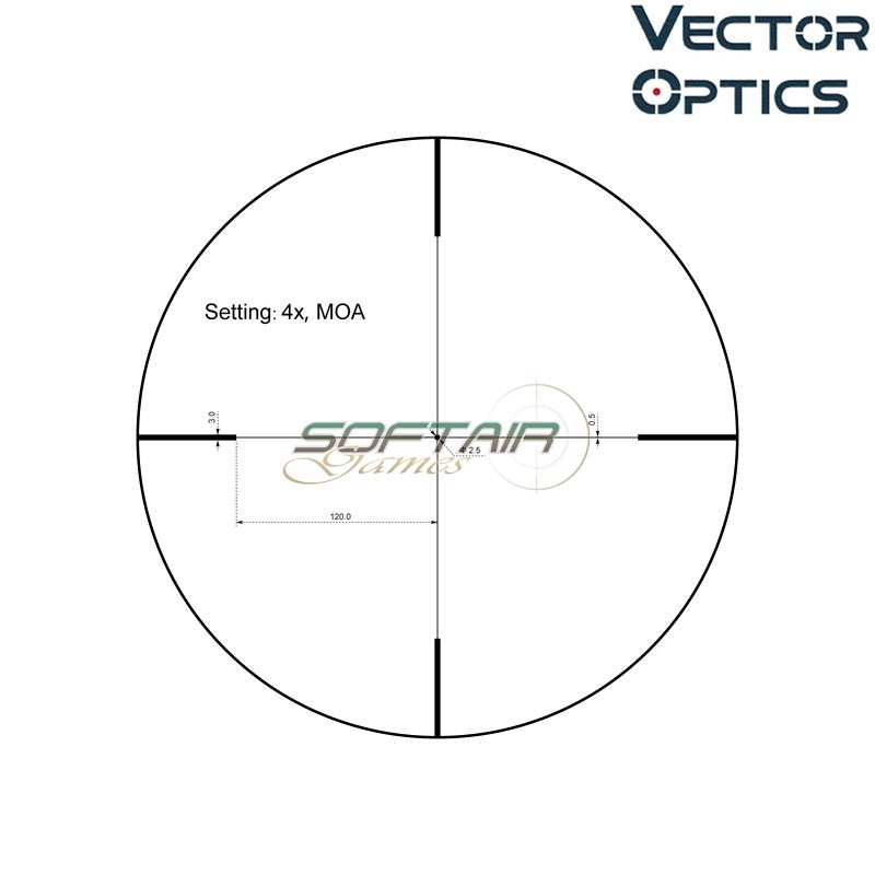 Ottica Forester 1-4x24SFP Riflescope NERA Vector Optics (ve-scoc-28)