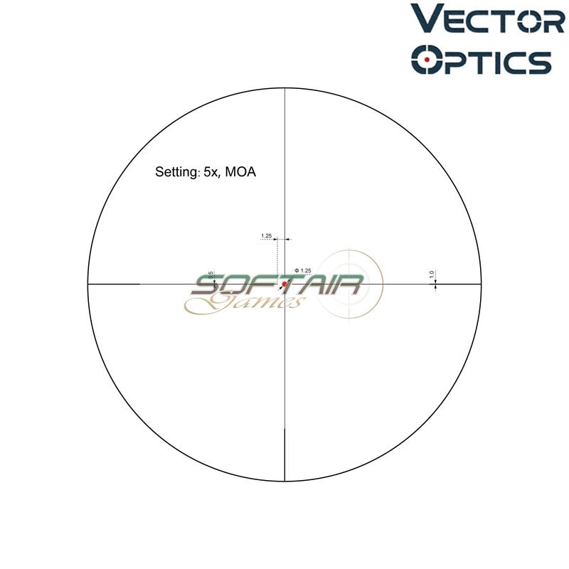 Ottica Forester 1-5x24SFP Gen 2 Riflescope FDE Vector Optics (ve-scoc-32)