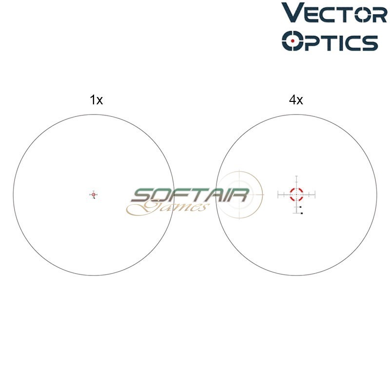 Scope Mustang 1-4x24FFP Riflescope BLACK Vector Optics (ve-scff-36)