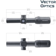 Scope Grimlock 1-4x24SFP Riflescope BLACK Vector Optics (ve-scoc-40)