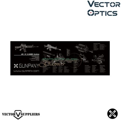 Tappetino Mouse Pad XL AR-15 BLACK Vector Optics (ve-scbm-01)