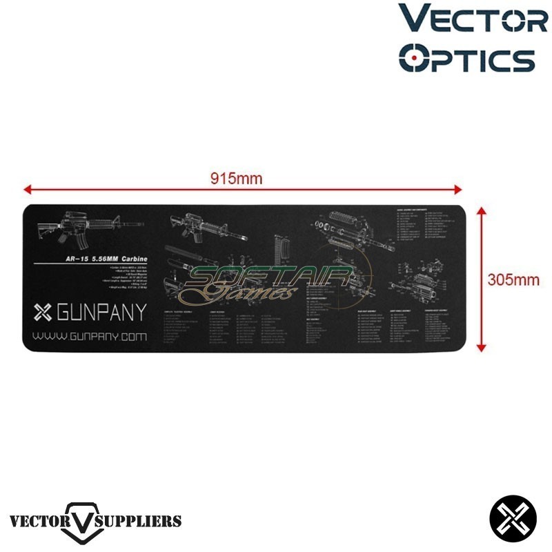 Tappetino Mouse Pad XL AR-15 BLACK Vector Optics (ve-scbm-01) Tappetino Mouse Pad XL AR-15 BLACK Vector Optics (ve-scbm-01)