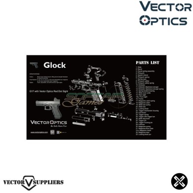 Tappetino Mouse Pad Glock BLACK Vector Optics (ve-scbm-02)