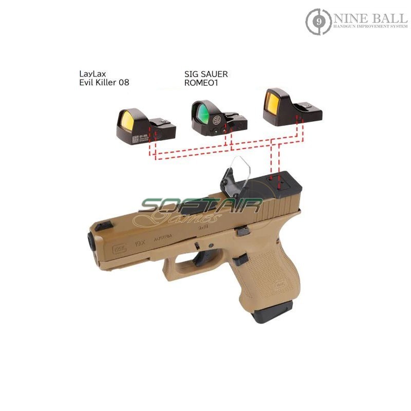 Direct Mount Aegis HG BLACK for Umarex Glock Nine Ball (nb-175526)