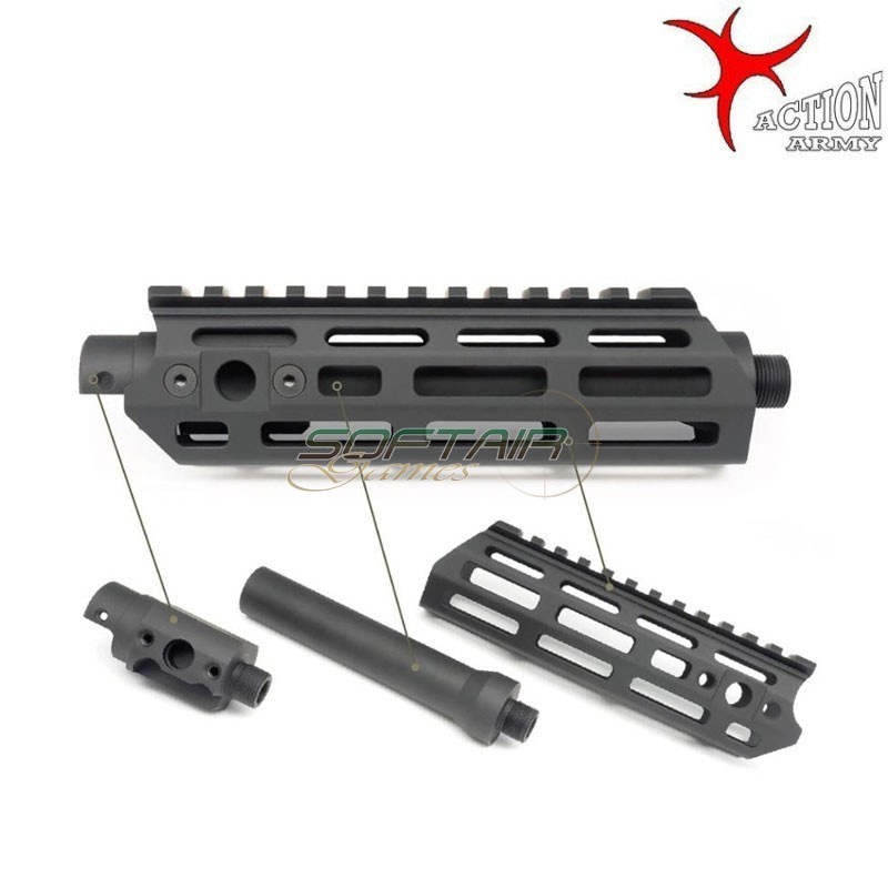 AAP01 SMG Handguard BLACK Action Army (aa-35123) AAP01 SMG Handguard BLACK Action Army (aa-35123)