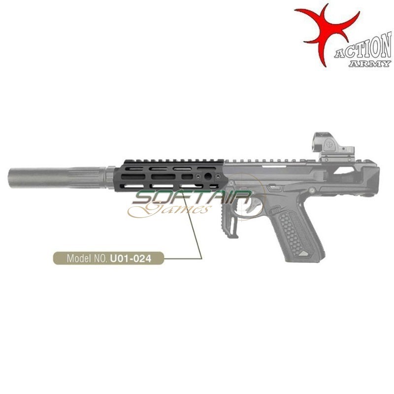 AAP01 SMG Handguard BLACK Action Army (aa-35123) AAP01 SMG Handguard BLACK Action Army (aa-35123)