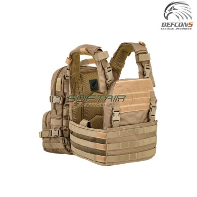 Tactical plate carrier + backpack COYOTE TAN defcon 5 (d5-bav21-ct)