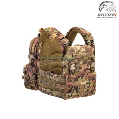 Tactical plate carrier + backpack ITALIAN CAMO defcon 5 (d5-bav21-vi)