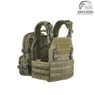 Plate carrier tattico + zaino OD GREEN defcon 5 (d5-bav21-od)