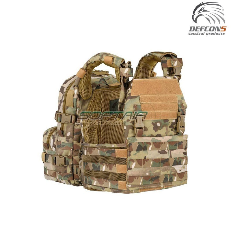 Plate carrier tattico + zaino MULTICAM defcon 5 (d5-bav21-mc)