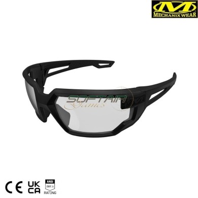 Eyewear Tactical Type-X BLACK Frame | CLEAR Lens Mechanix (mx-vxf-10af-ce)