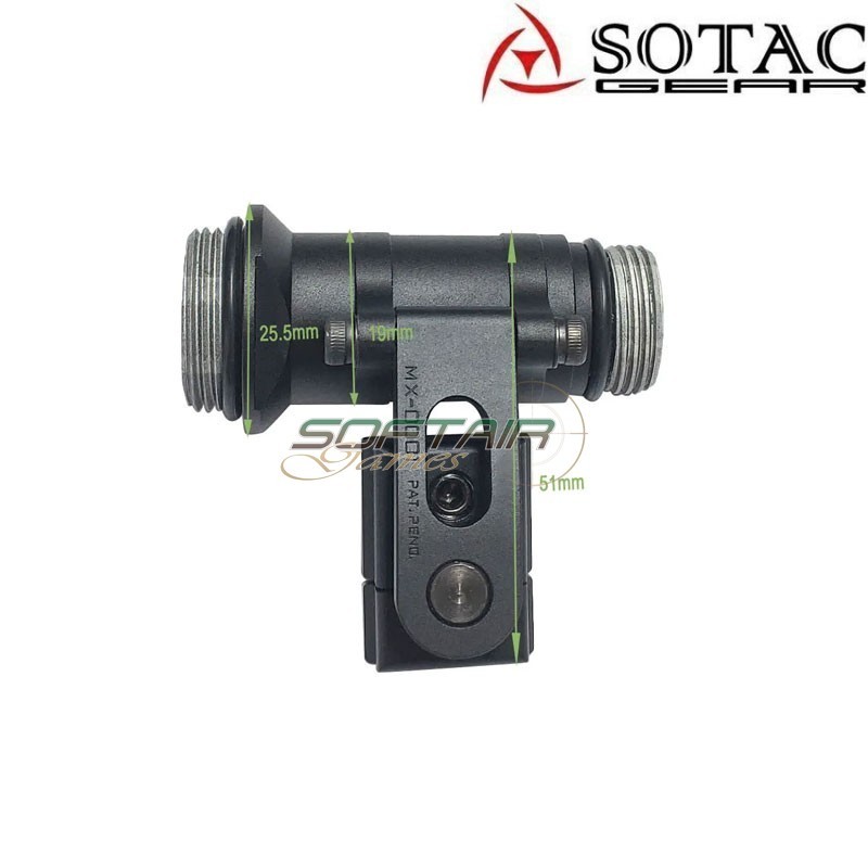Multi-Axis M300-M600 support for DARK EARTH Sotac helmet (sg-jq-099-de)
