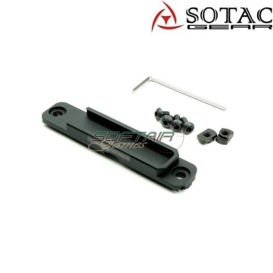 Porta remoto LCS MK1 cnc BLACK per torcie Sotac (sg-jq-096-bk)