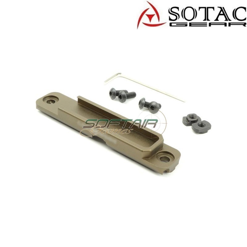 Porta remoto LCS MK1 cnc DARK EARTH per torcie Sotac (sg-jq-096-de)