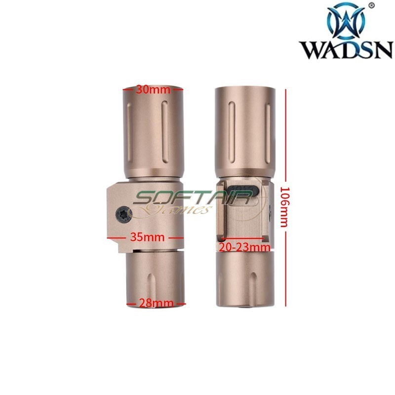 Torcia Mod. Style PDW350-PLHv2 DARK EARTH Wadsn (wd04095-de-lo)