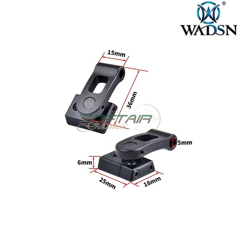 Multi-Axis M300-M600 support for Helmet BLACK Wadsn (wd02037-bk-lo)