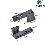 Thorntail OffSet mount SHORT SBR BLACK per torcia Wadsn (wd02028-bk-lo)