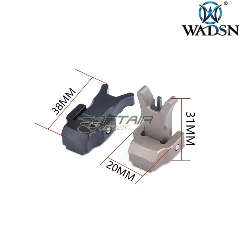 Tacca di mira Backup UNT. style DARK EARTH Wadsn (wdx058-de-lo)