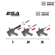 Fucile Elettrico sa-c25 Assault Replica mk zev cqb style Black Core™ Specna Arms®