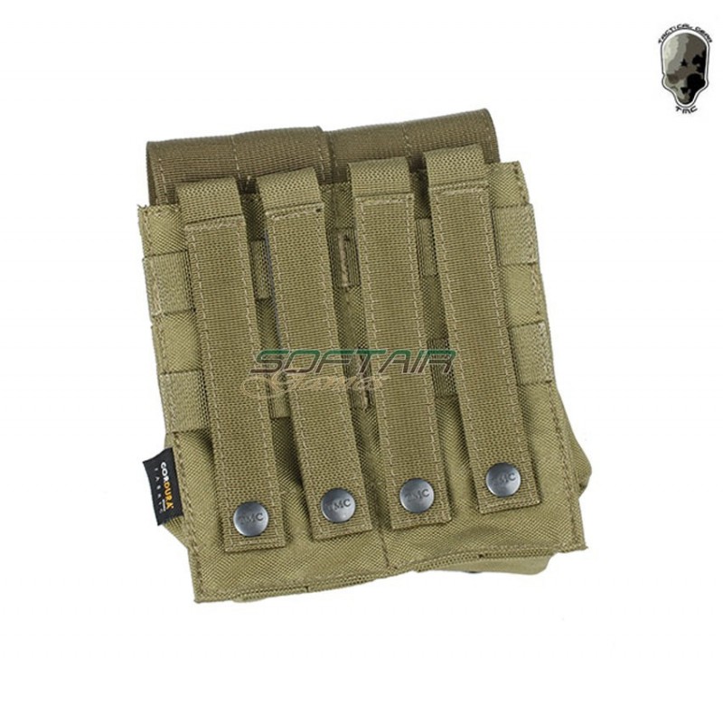 M4 Double Mag Pouch Khaki Tmc (tmc-eb00241-kk)