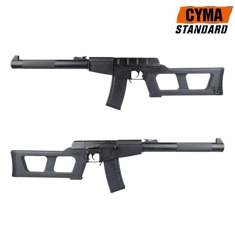 VSS Vintorez BLACK Sniper Rifle Cyma CM.099 - Softair Games - ASG