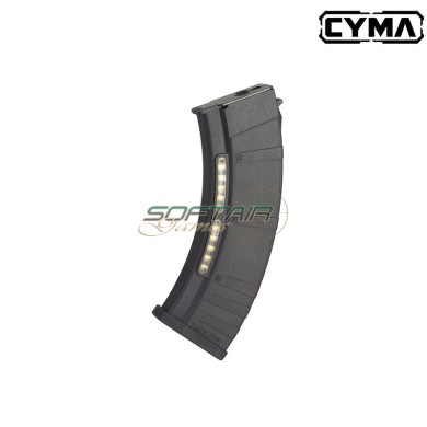 Caricatore monofilare 200bb BLACK per AK CM103 Cyma (FBP4176)