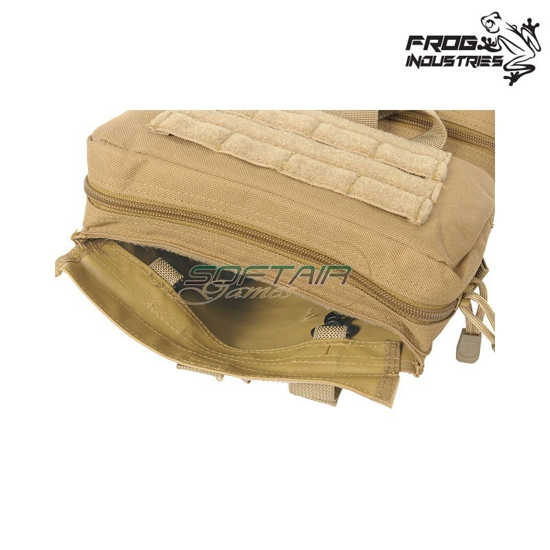 ASSAULT Mod. 3 Rear Panel Molle TAN Frog Industries® (fi-51613272-tan)