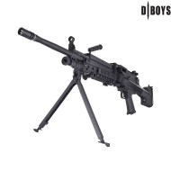 Electric machine gun M249 L Type BLACK Dboys (1891L) Electric machine gun M249 L Type BLACK Dboys (1891L)
