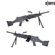 Electric machine gun M249 L Type BLACK Dboys (1891L) Electric machine gun M249 L Type BLACK Dboys (1891L)