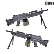 Electric machine gun M249 MK46 BLACK Dboys (1869) Electric machine gun M249 MK46 BLACK Dboys (1869)