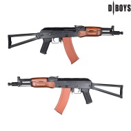 Fucile Elettrico AKS74 Full metal e VERO LEGNO Dboys (4784)