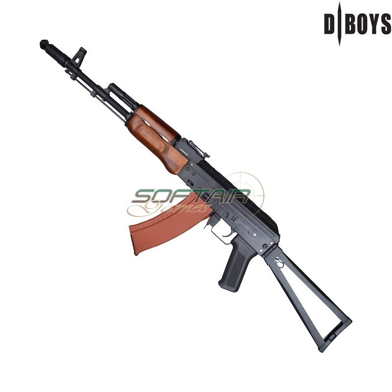 Electric Rifle AKS74 Type L Full metal and REAL WOOD Dboys (4784L)